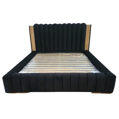 Pat tapitat LUXOR cu somiera rabatabila si lada depozitare