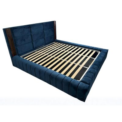 Pat tapitat LUXOR ROYAL cu somiera rabatabila si lada depozitare