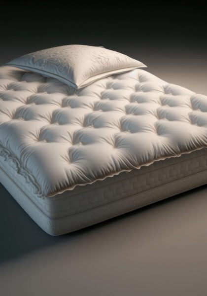 bed-with-white-cover-pillow-it